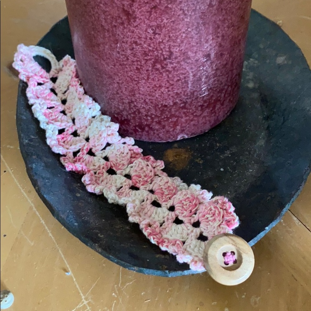 Beautiful Handmade crocheted cuff bracelet